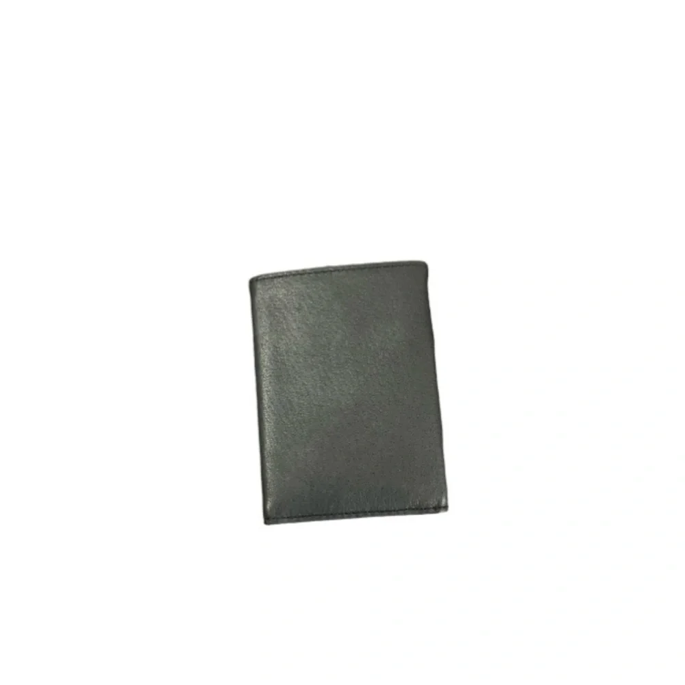 leather trifold men’s wallet‎ embroidered eagle NWT